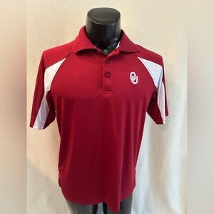 Oklahoma Sooners Polo Men’s Small Chiliwear Short Sleeve Embroidered Lettering